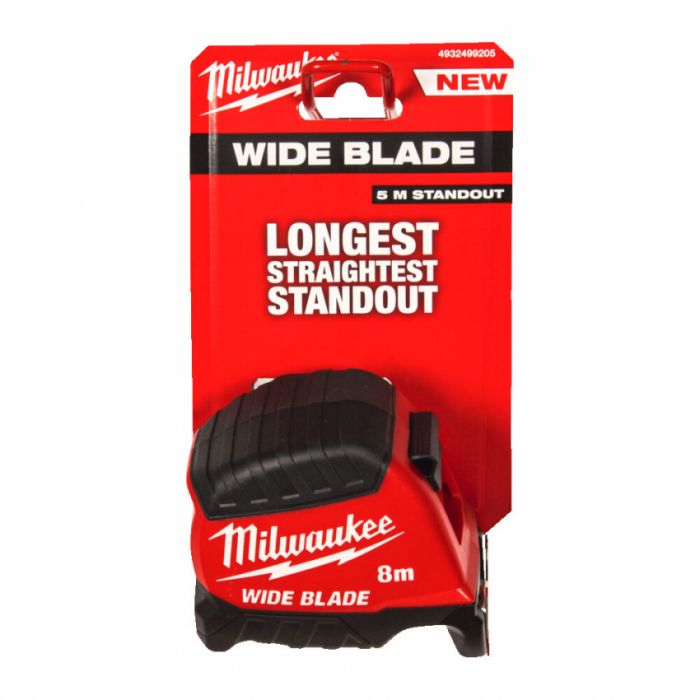 Рулетка WIDE BLADE MILWAUKEE (Gen2), (полотно 35мм), 8м