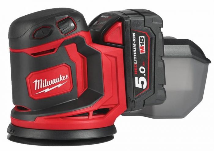Шліфмашина ексцентрикова M18 BOS125-502B (Li-Ion5Ач) MILWAUKEE 4933464229