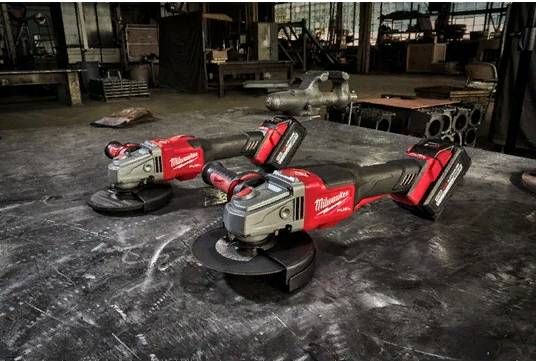 Шліфмашина кутова акумуляторна MILWAUKEE, M18 FHSAG125XB-552X, Ø125мм ( зар.пр.,2ак.Х 5,5Ач,HDкейс)