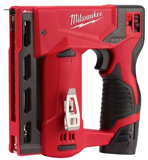 Степлер акумуляторний MILWAUKEE, M12 BST-202X (зарядний пристрій, 2 акум.X 2Ач, HDкейс)