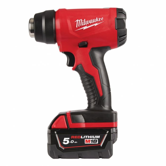 Термоповітря акумуляторна MILWAUKEE, M18 BHG-502C ( заряд.пристрій, 2 акум.Х 5Ач, сумка)