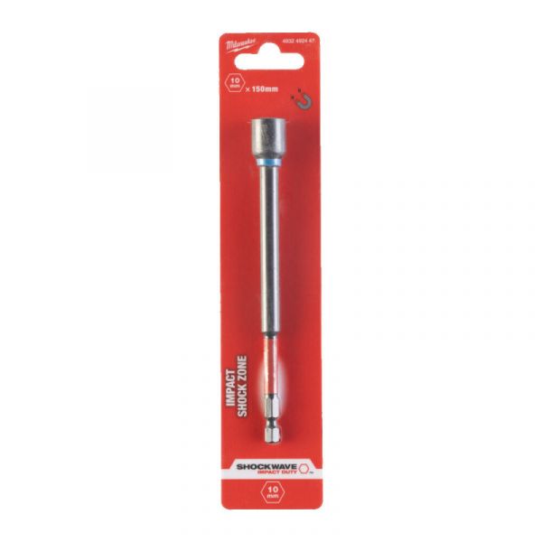 Торцева головка 1/4 дюйма, шестигранная, 10 мм Shockwave, ударопрочная Milwaukee 4932492447