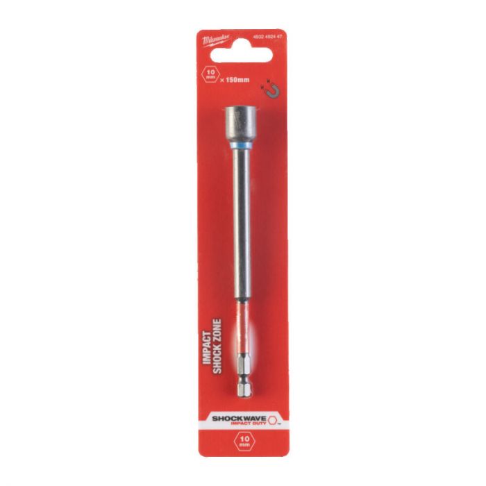 Торцева головка 1/4 дюйма, шестигранная, 10 мм Shockwave, ударопрочная Milwaukee 4932492447