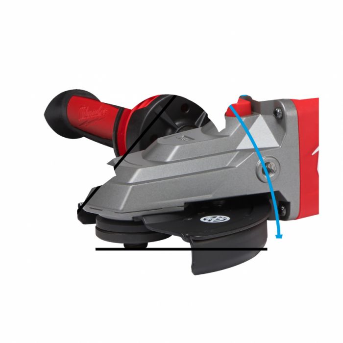 Углошлифовальная машина MILWAUKEE 125 мм с плоским редуктором M18FSAGF125XB-0X