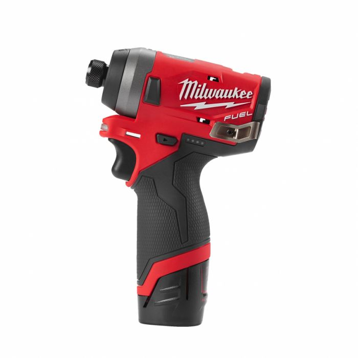 Гвинтоверт акумуляторний 1/4" HEX MILWAUKEE, M12 FID-202X, 147Нм (зарядний пристрій, 2 акум.Х 2Ач, HDкейс)