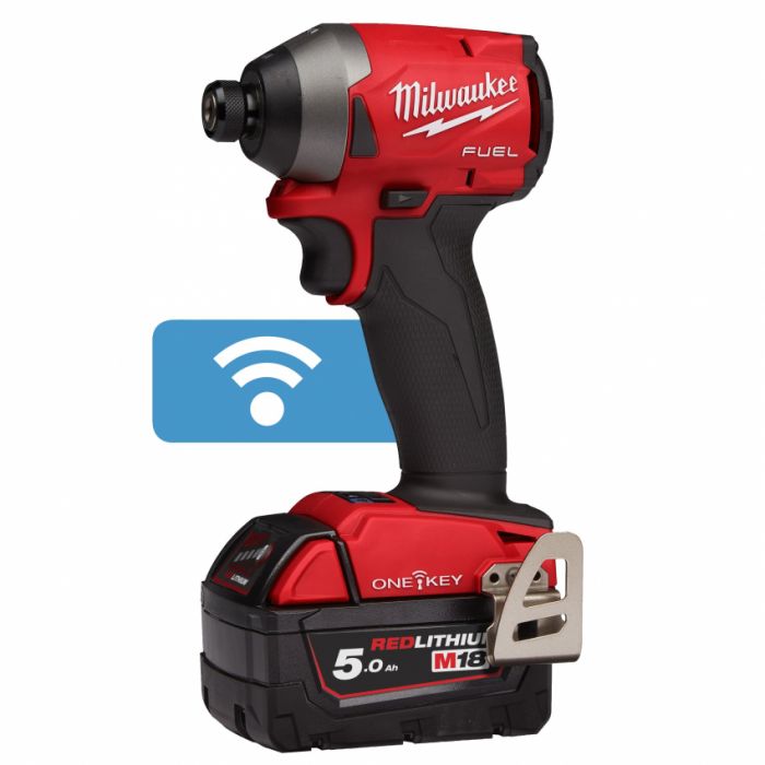 Імпульсний ударний акумуляторний шуруповерт 1/4" HEX MILWAUKEE, M18 ONEID2-0X, 226Нм (HDкейс)