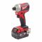 Гвинтоверт акумуляторний 1/4" HEX MILWAUKEE, M18 CBLID-402C, 180Нм, (зарядний пристрій, 2 акум.Х 4Ач, кейс)