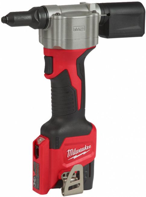 Заклепочник акумуляторний MILWAUKEE M12 BPRT-201X, Ø закл. 2,4-4,8мм, (заряд.пристрій, 1 акум.Х 2Ач, HD кейс)