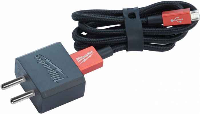 Зарядний пристрій Micro-USB MILWAUKEE, QUSB, 220В