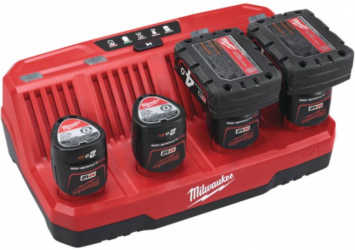 Зарядное устройство MILWAUKEE, M12 C4 (для 4х акум. М12)